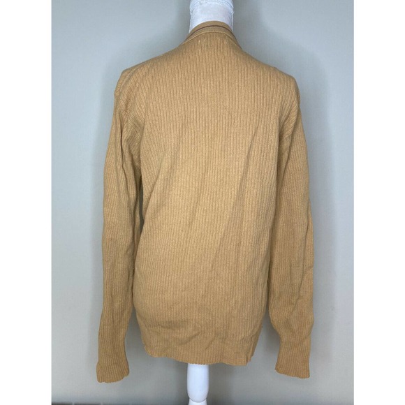 Vtg ROOS ATKINS Button Up Wool Cardigan Sweater L - Picture 2 of 7